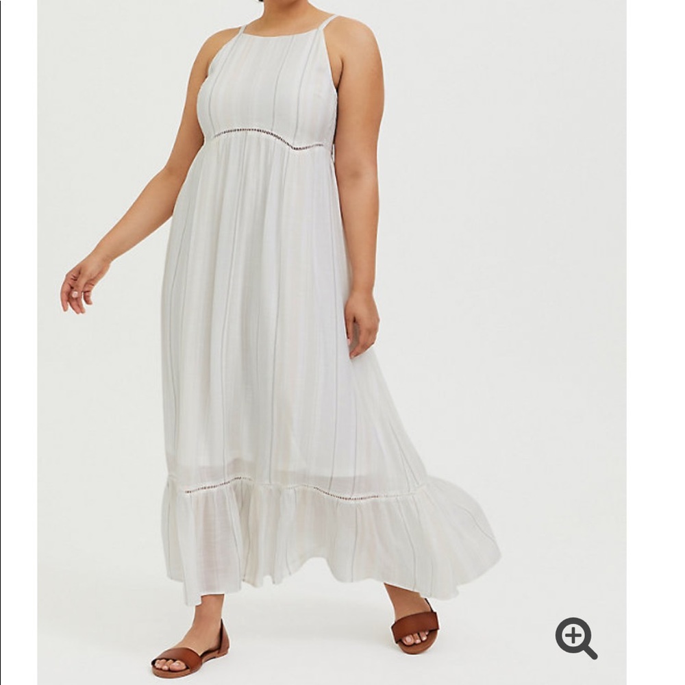 White torrid maxi dress
